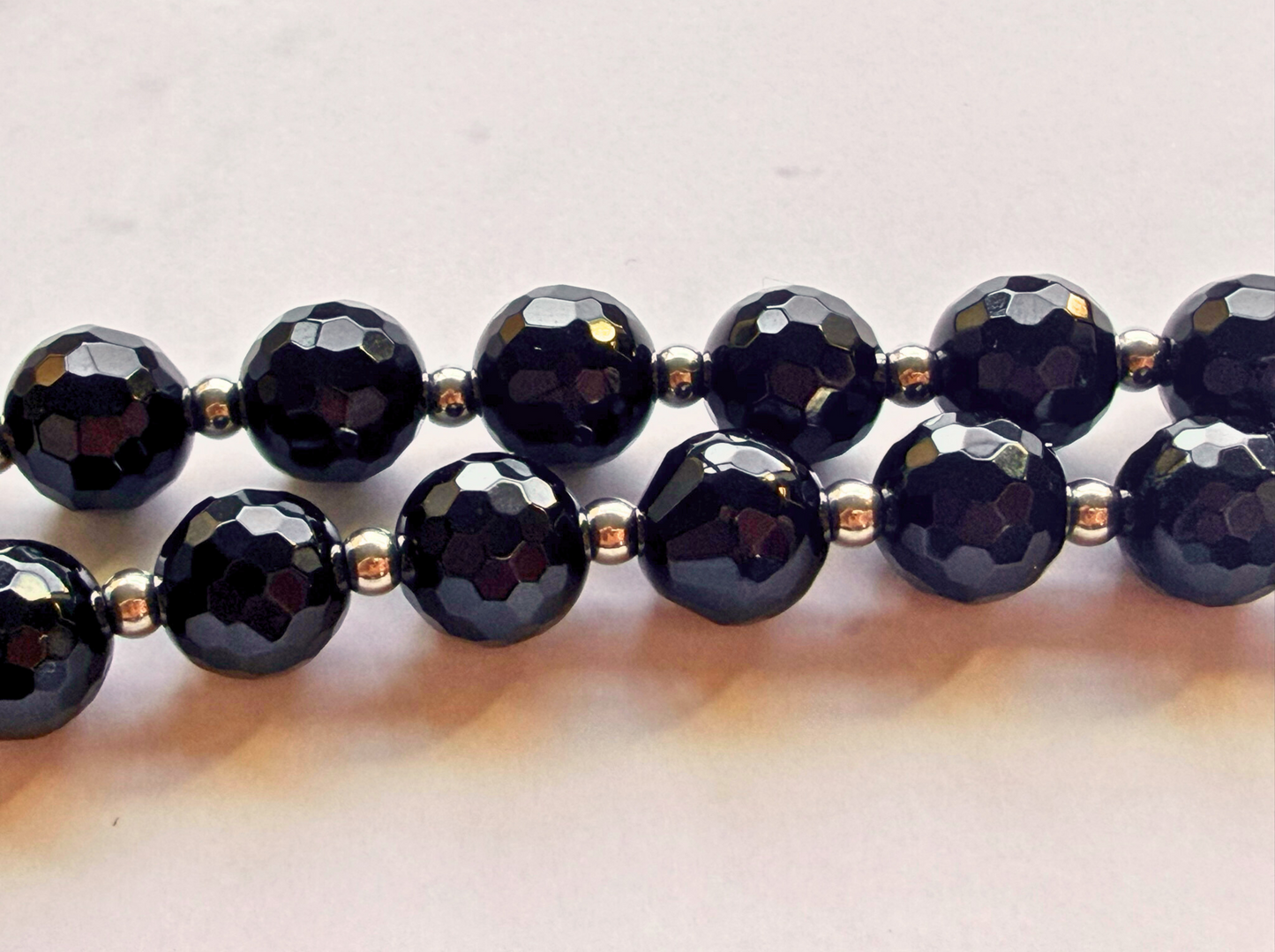 Chakra Statement Necklace – 7 Chakra Gemstone Jewelry for Balance & Symbolism, Onyx & Merkaba Pendant, Stainless Steel